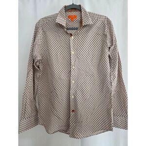 TALLIA Men's Patterned Long Sleeve Button Down‎ Shirt, Size M, Stylish